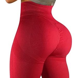 Women's High Waist Gym Vital Seamless Leggings Butt Lift Smile Tummy Control LG